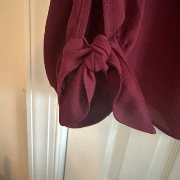 Alyx Deep Red Women's Blouse - Picture 4 of 4